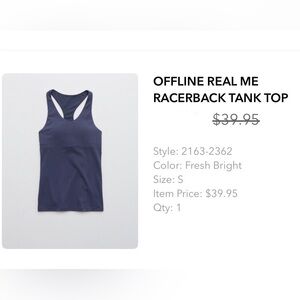 Offline Real Me Racerback Tank Top - Blue